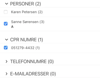 genkendt persondata